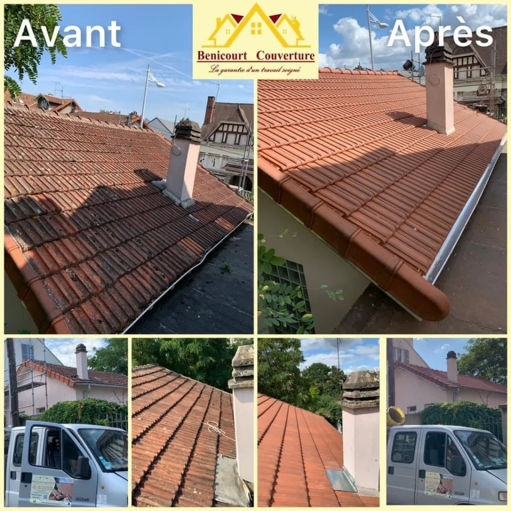 Couverture En Tuiles Avant Et Après